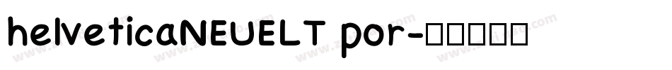 helveticaNEUELT por字体转换